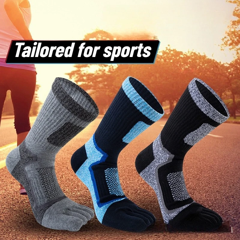 Toe Sock Split - 3 Pary Męskich Sportowych Skarpet Pięciopalcowych