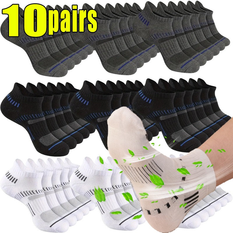Ankle Sock Low Cut - 1-10 par Oddychające Skarpetki Męskie z
