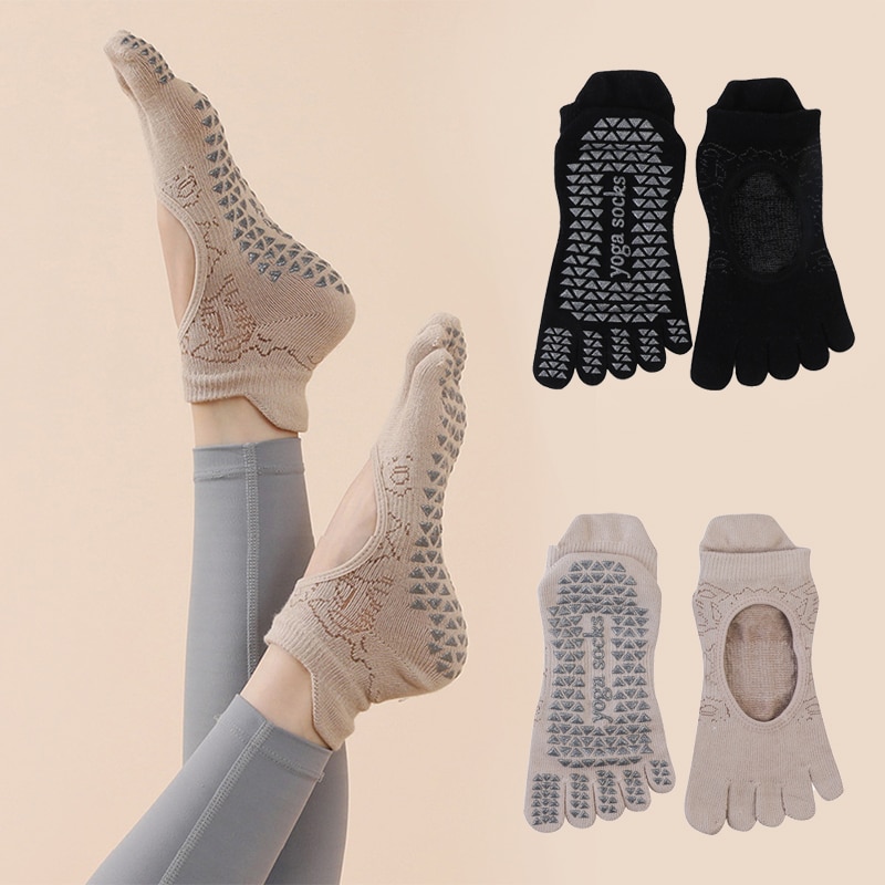Grip Sock Yoga - Skarpetki z palcami do jogi wysokiej