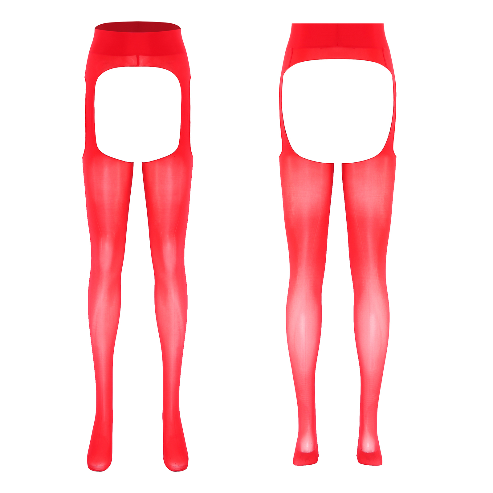 Tights Pantyhose Sheer - Damskie seksowne legginsy z otwartym kroczem,