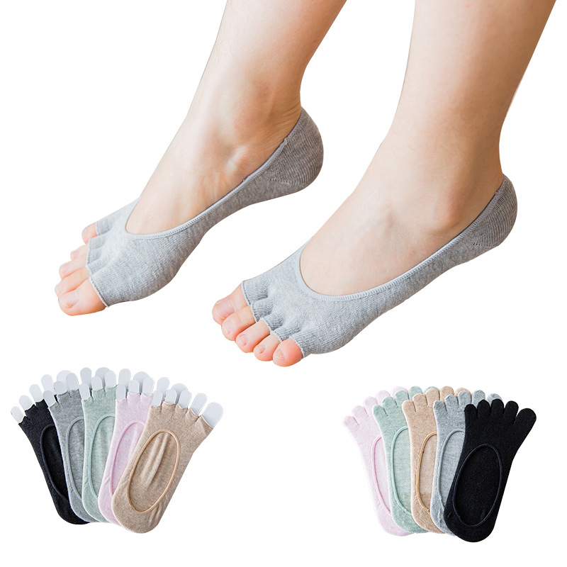 Invisibility Sock Loafer - Skarpety damskie z odkrytymi palcami, niewidoczne,