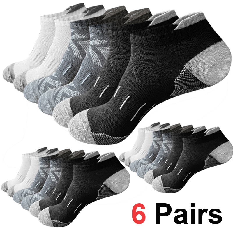 Ankle Sock Low Cut - 6/12 Par Amortyzowanych Sportowych Skarpetek do