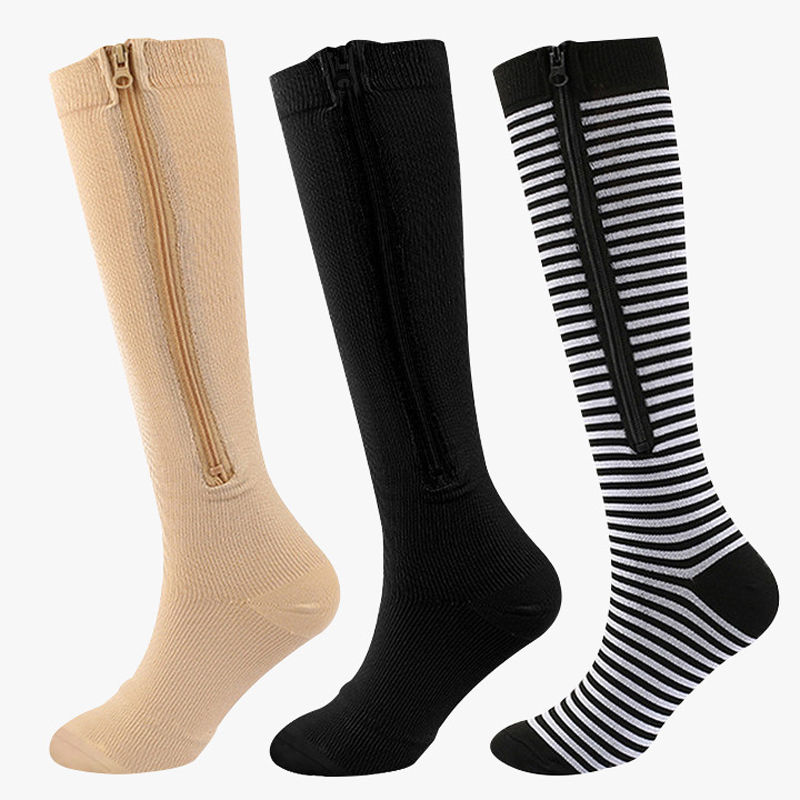 Compression Sock Medical - 1 para medycznych zamków błyskawicznych skarpety