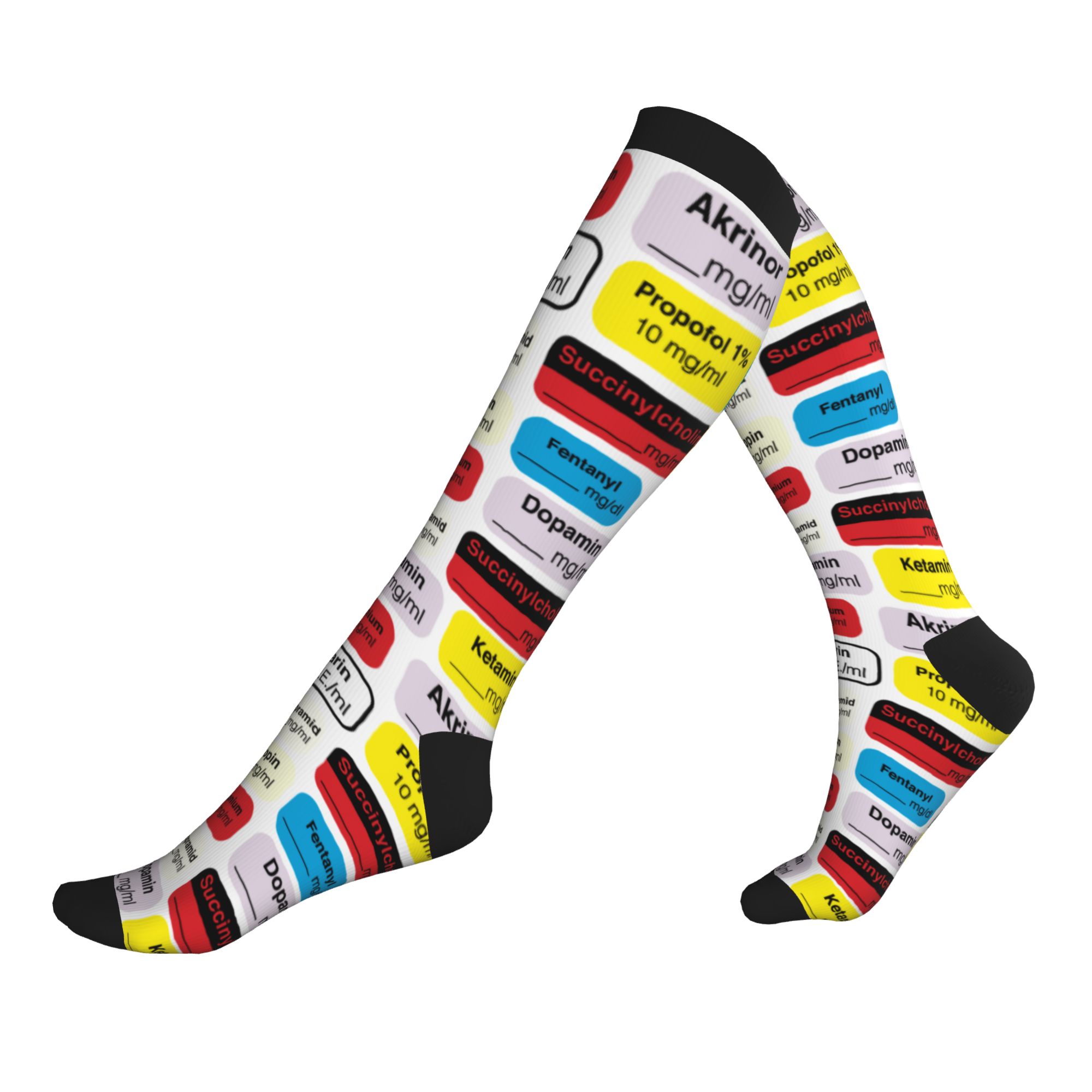 Compression Sock Medical - Etykiety na leki do znieczulenia Męskie