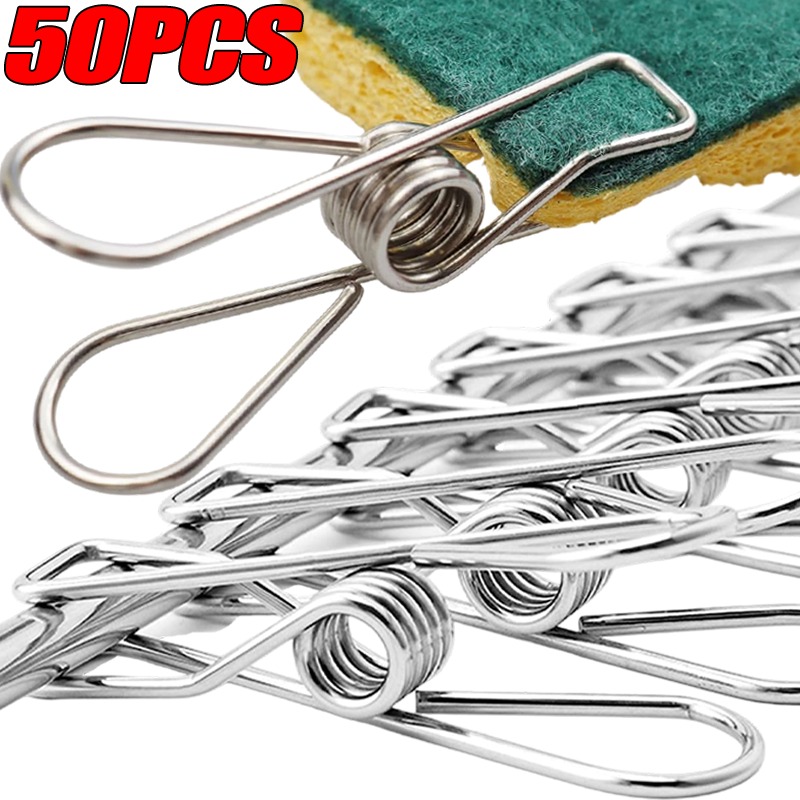 Sock Organizer Tray - 10/50 SZT. Klipsy ze Stali Nierdzewnej