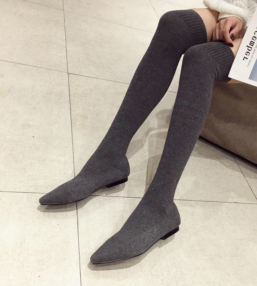 Boot Sock Slouchy - Botki damskie AIYKAZYSDL 2024 jesień, niskie