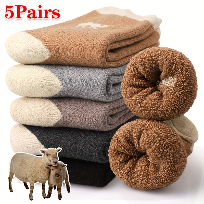 Thermal Sock Winter - 5 Par Termicznych Zimowych Skarpet Grube,