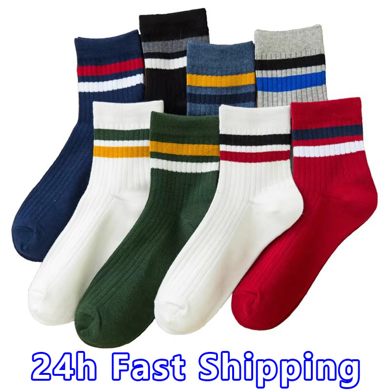 Cotton Crew Sock Pack - 3 par/paczka bawełniane skarpety męskie moda