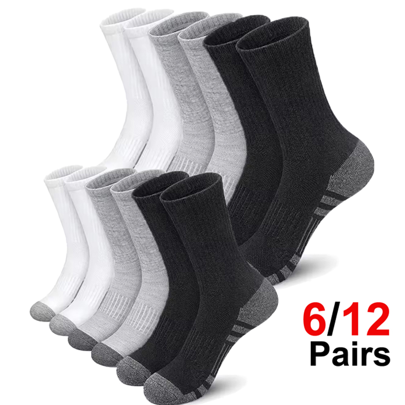 Męskie skarpety sportowe, wyso – Cotton Crew Sock Pack recenzja i cena