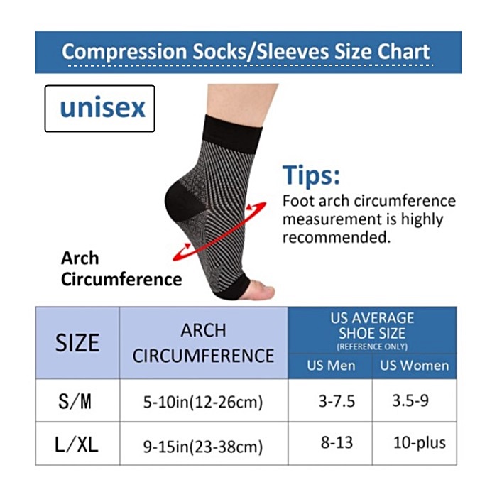 1 para skarpet neuropatii, ska – Ankle Brace Sock recenzja i cena
