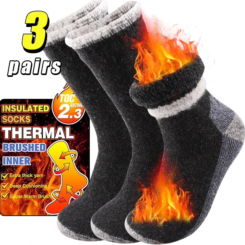 3 pary wysokiej jakości grube, – Thermal Sock Winter recenzja i cena