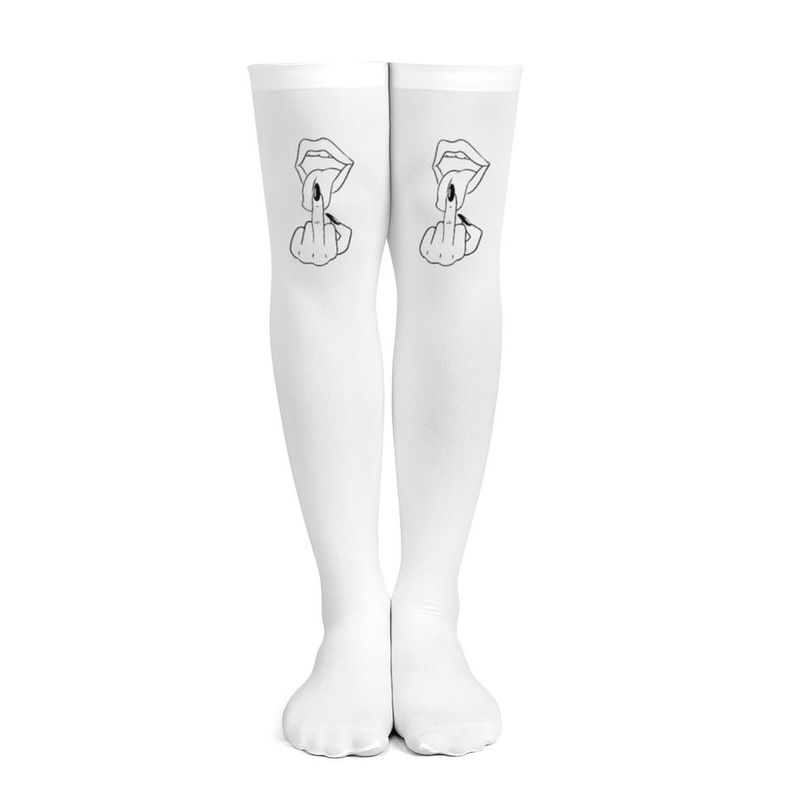 Damskie białe podkolanówki z m – Knee High Sock Women recenzja i cena
