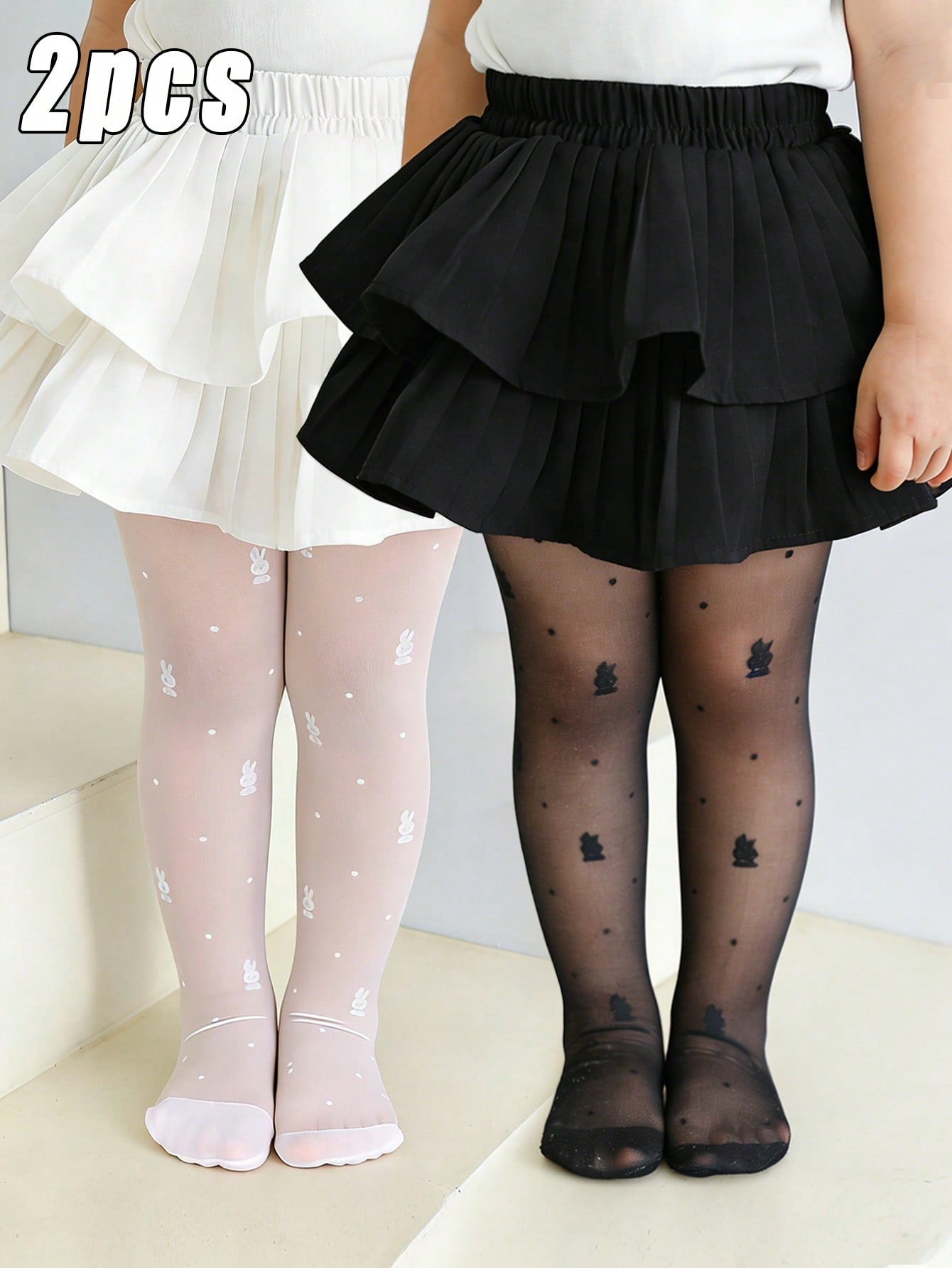 2-pak Rajstopy dla małych dzie – Tights Pantyhose Sheer recenzja i cena