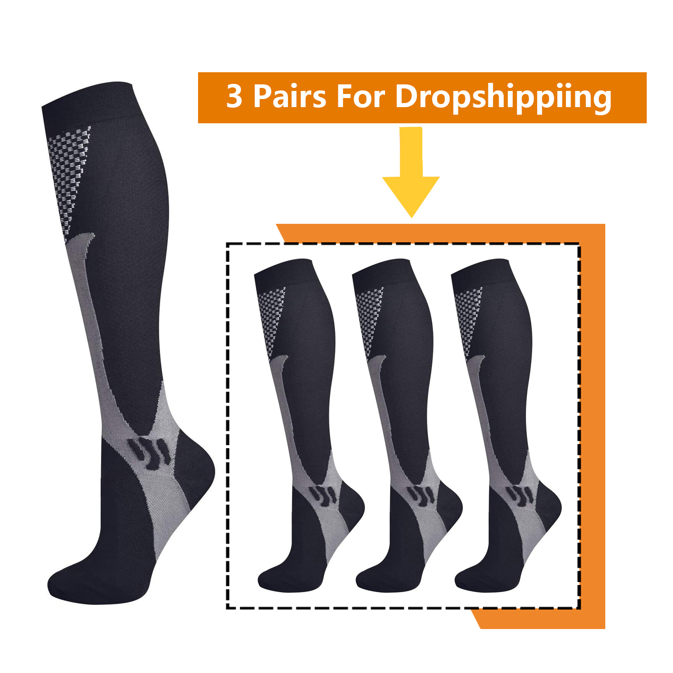 Brothock 3 pary do Dropshippin – Compression Sock Medical recenzja i cena