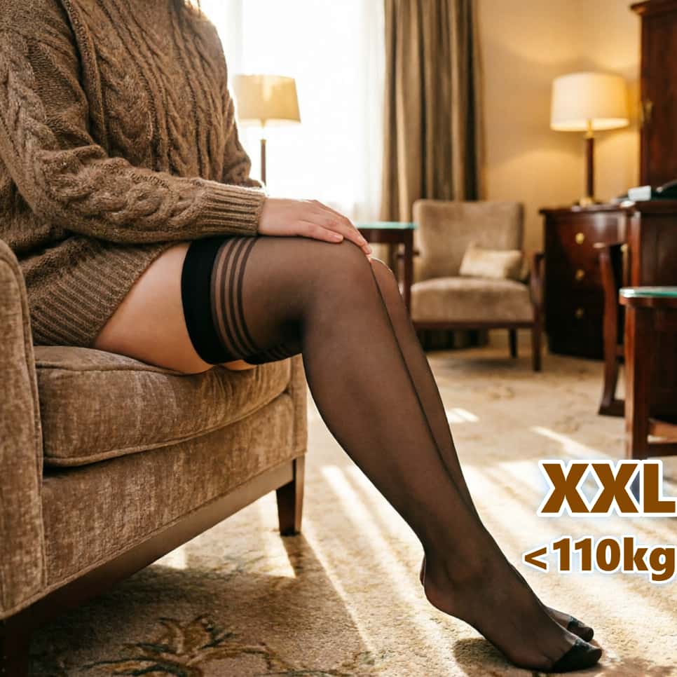 Pończochy za kolano plus size  – Thigh High Sock Stay Up recenzja i cena
